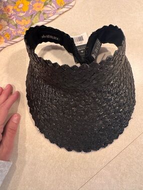 Hemlock Black Woven Visor - NWT